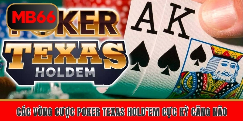 Các vòng cược Poker Texas Hold’em cực kỳ căng não 